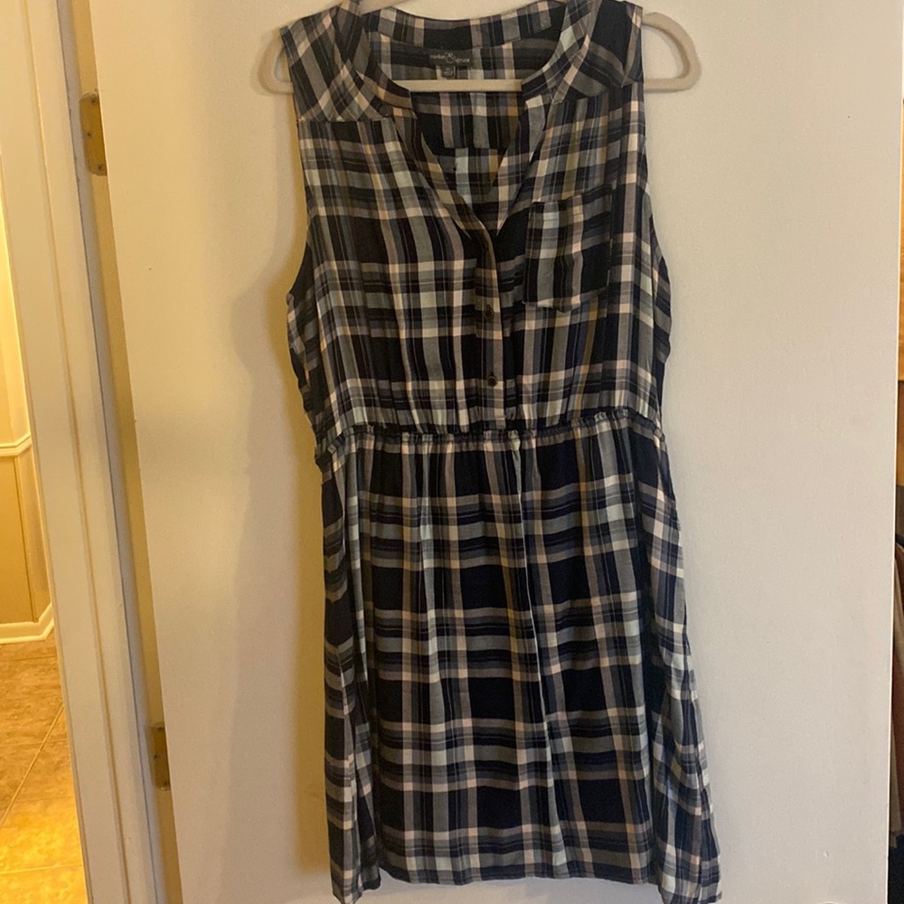 Market & Spruce plaid dress